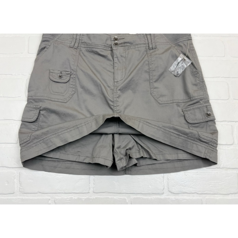Sonoma Gray Cotton Cargo Skort With Pockets Size 14 - Picture 2 of 5